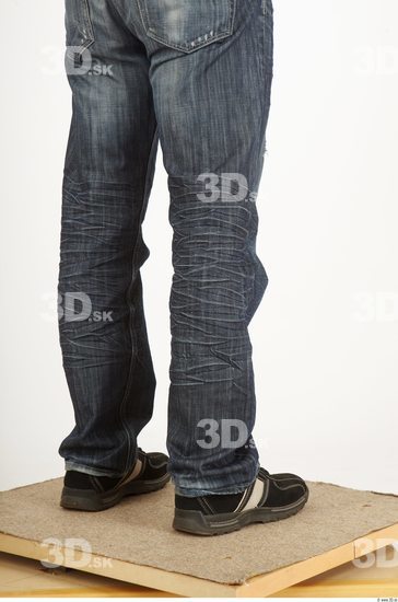 Calf Whole Body Man Animation references Casual Jeans Average Studio photo references