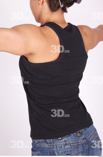 Upper Body Whole Body Woman Casual Singlet Muscular Studio photo references