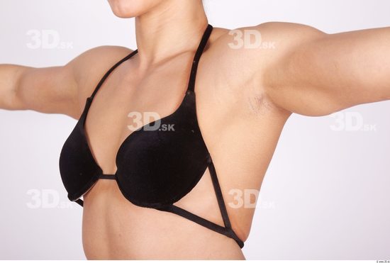 Chest Whole Body Woman Underwear Muscular Studio photo references