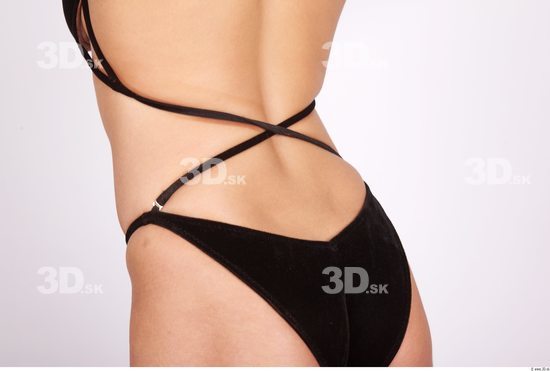 Whole Body Back Woman Underwear Muscular Studio photo references