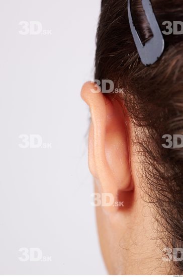 Ear Whole Body Woman Muscular Studio photo references