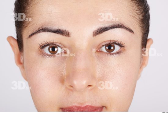 Eye Whole Body Woman Muscular Studio photo references