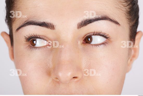 Eye Whole Body Woman Muscular Studio photo references