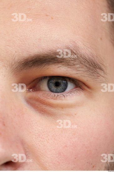 Eye Man White Hairy Casual Average