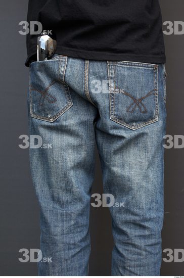 Thigh Man Casual Jeans Athletic Street photo references