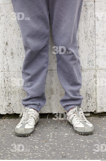 Calf Head Woman Sports Trousers Chubby Street photo references