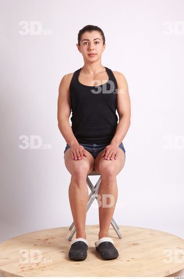 Whole Body Woman Artistic poses White Casual Muscular