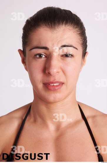 Face Emotions Woman White Muscular