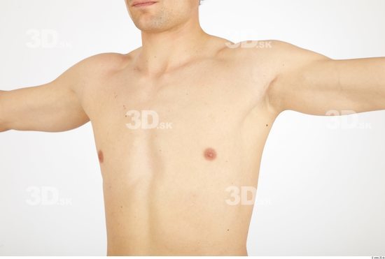 Chest Whole Body Man Nude Athletic Studio photo references