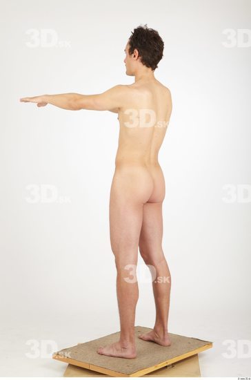 Whole Body Man Nude Athletic Studio photo references