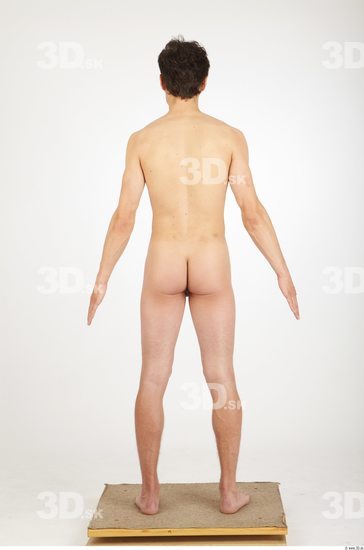 Whole Body Man Nude Athletic Studio photo references