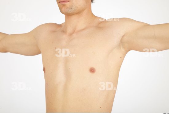 Chest Whole Body Man Nude Athletic Studio photo references