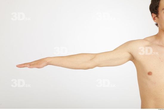 Arm Whole Body Man Nude Athletic Studio photo references