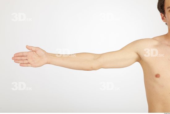 Arm Whole Body Man Nude Athletic Studio photo references