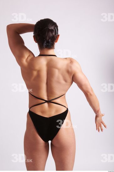Arm Upper Body Woman Sports Swimsuit Muscular Studio photo references
