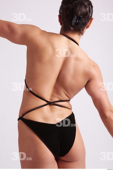 Arm Back Woman Sports Swimsuit Muscular Studio photo references