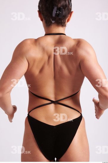 Arm Back Woman Sports Swimsuit Muscular Studio photo references