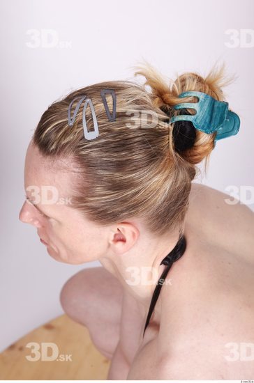 Whole Body Head Woman Casual Muscular Studio photo references