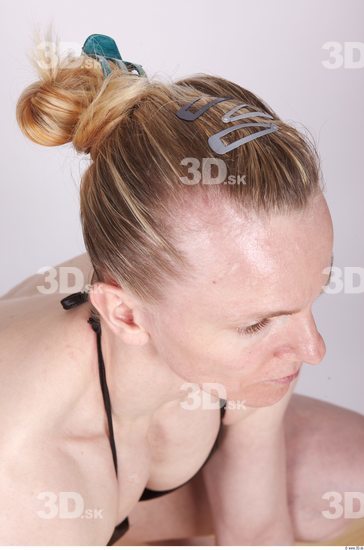 Whole Body Head Woman Casual Muscular Studio photo references