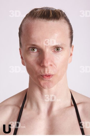 Face Phonemes Woman White Muscular