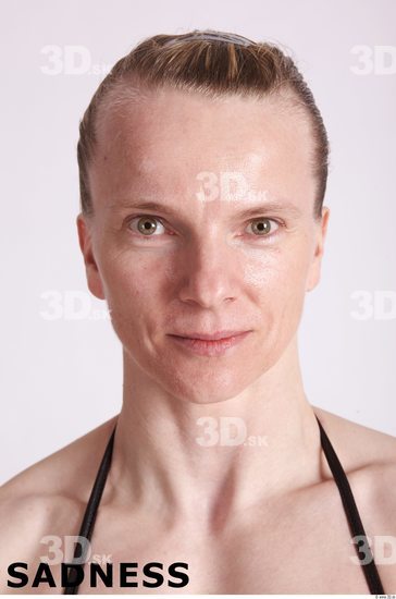 Face Emotions Woman White Muscular