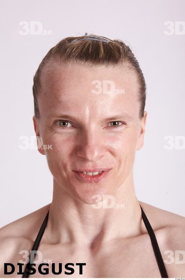 Face Emotions Woman White Muscular
