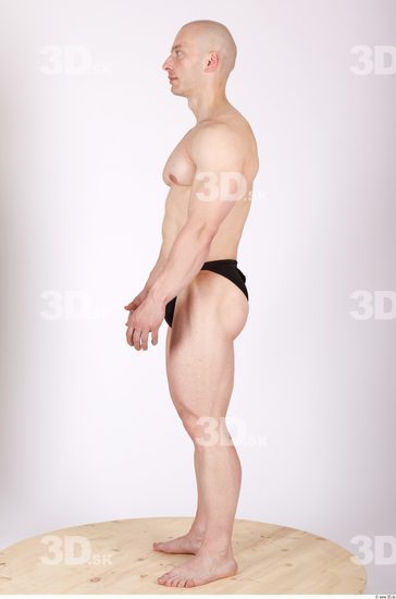 Whole Body Man Animation references Sports Swimsuit Muscular Studio photo references