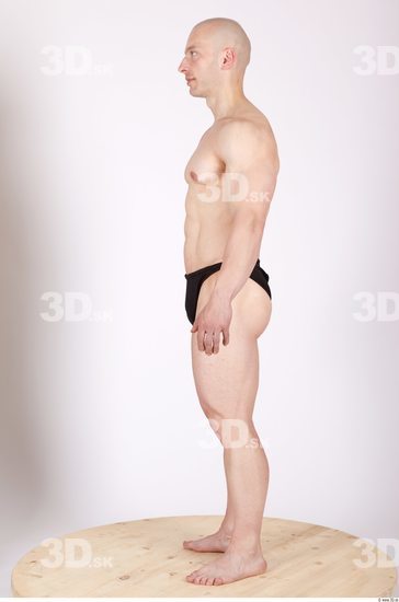 Whole Body Man Animation references Sports Swimsuit Muscular Studio photo references