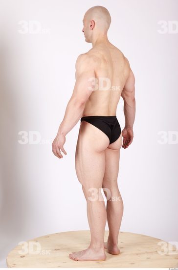 Whole Body Man Animation references Sports Swimsuit Muscular Studio photo references