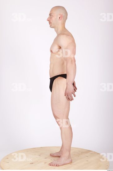 Whole Body Man Animation references Sports Swimsuit Muscular Studio photo references