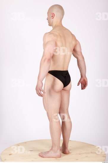 Whole Body Man Animation references Sports Swimsuit Muscular Studio photo references