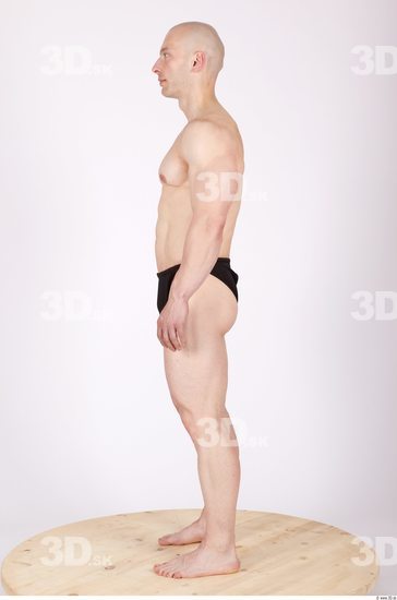 Whole Body Man Animation references Sports Swimsuit Muscular Studio photo references