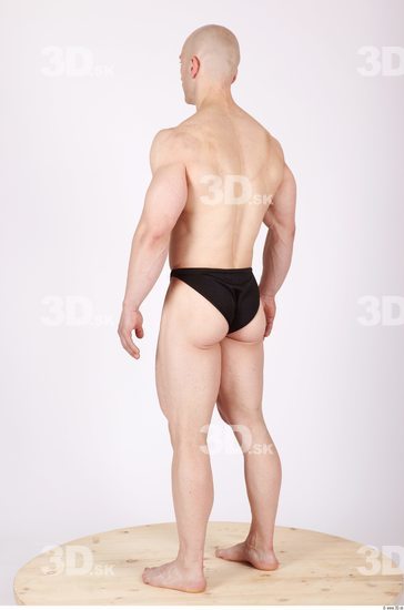 Whole Body Man Animation references Sports Swimsuit Muscular Studio photo references