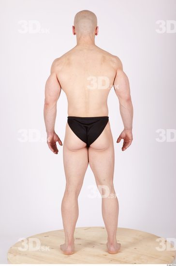 Whole Body Man Animation references Sports Swimsuit Muscular Studio photo references