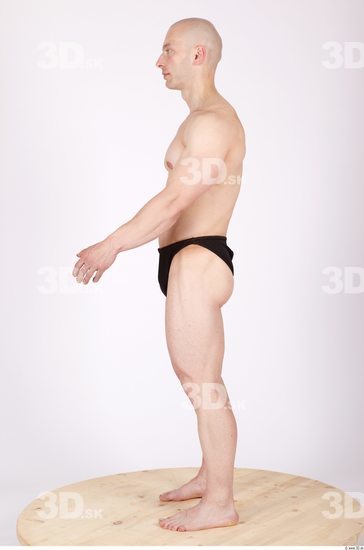 Whole Body Man Animation references Sports Swimsuit Muscular Studio photo references