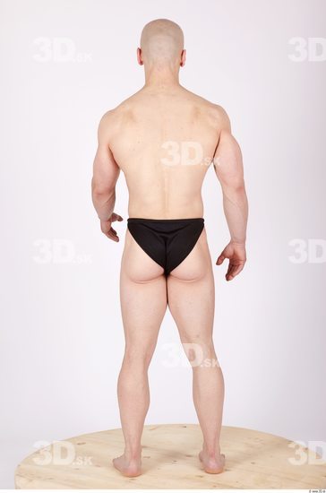 Whole Body Man Animation references Sports Swimsuit Muscular Studio photo references