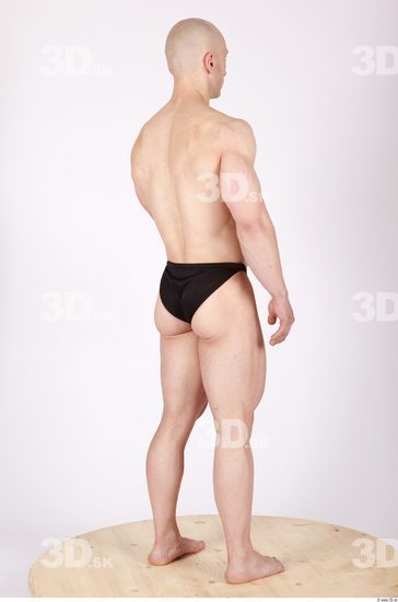 Whole Body Man Animation references Sports Swimsuit Muscular Studio photo references