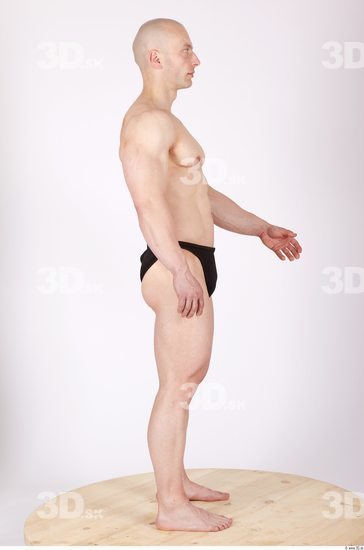 Whole Body Man Animation references Sports Swimsuit Muscular Studio photo references