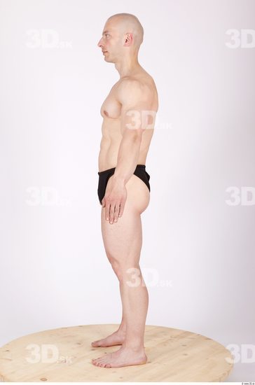 Whole Body Man Animation references Sports Swimsuit Muscular Studio photo references