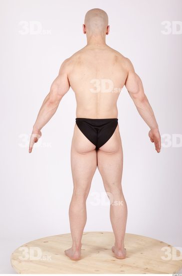 Whole Body Man Animation references Sports Swimsuit Muscular Studio photo references