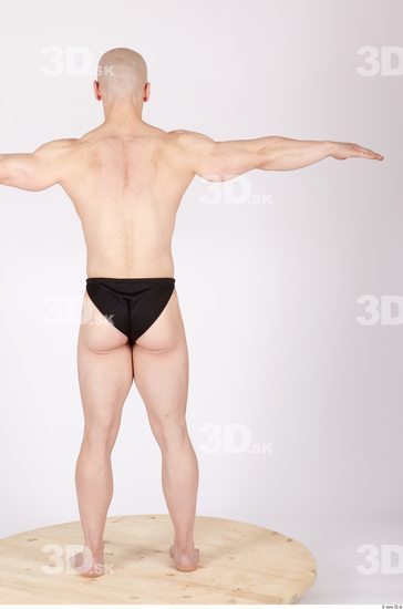 Whole Body Man T poses Sports Swimsuit Muscular Studio photo references