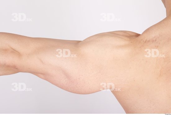 Arm Whole Body Man Nude Muscular Studio photo references