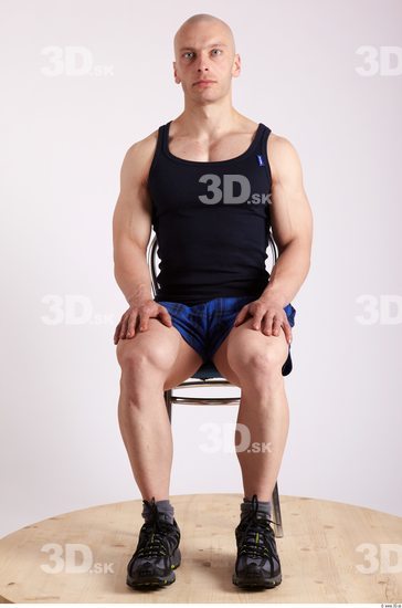 Whole Body Man Artistic poses White Sports Muscular