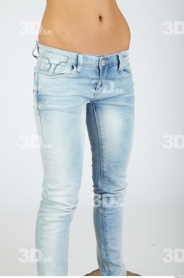 Thigh Woman Animation references Casual Jeans Slim Studio photo references