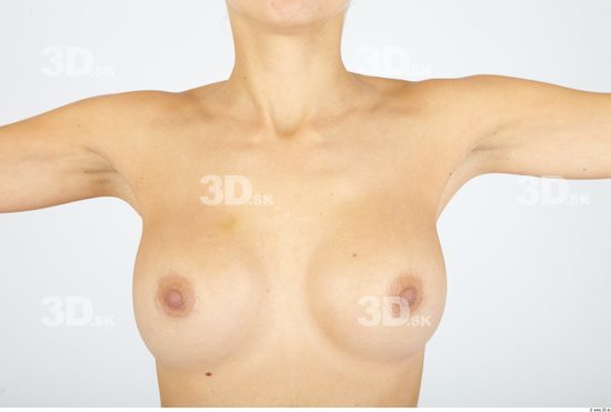 Chest Woman Animation references Nude Slim Studio photo references