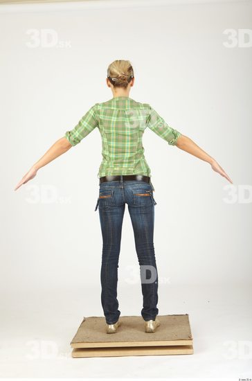 Whole Body Woman Animation references Casual Slim Studio photo references