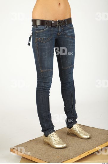 Leg Woman Animation references Casual Jeans Slim Studio photo references