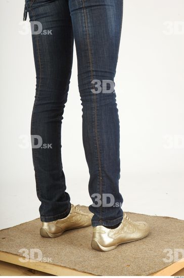 Calf Woman Animation references Casual Jeans Slim Studio photo references