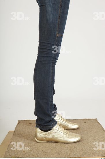 Calf Woman Animation references Casual Jeans Slim Studio photo references
