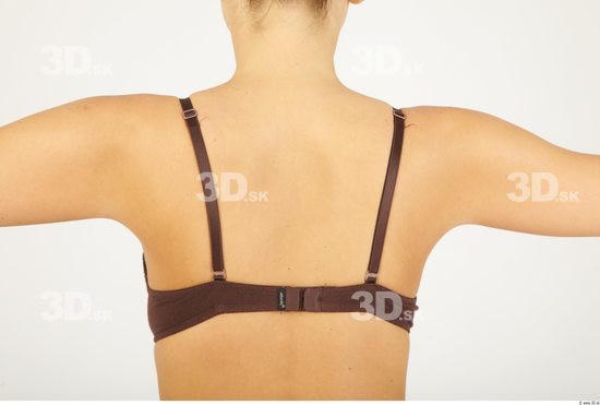 Back Woman Animation references Underwear Bra Slim Studio photo references